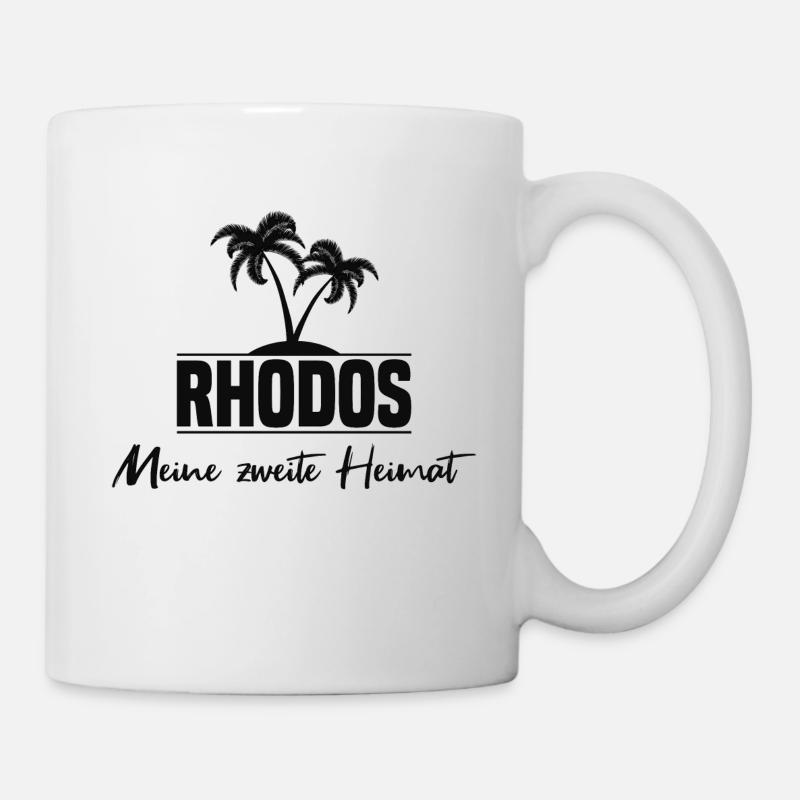 Cadeau d'amour de l'île de Rhodes - Mug blanc - blanc