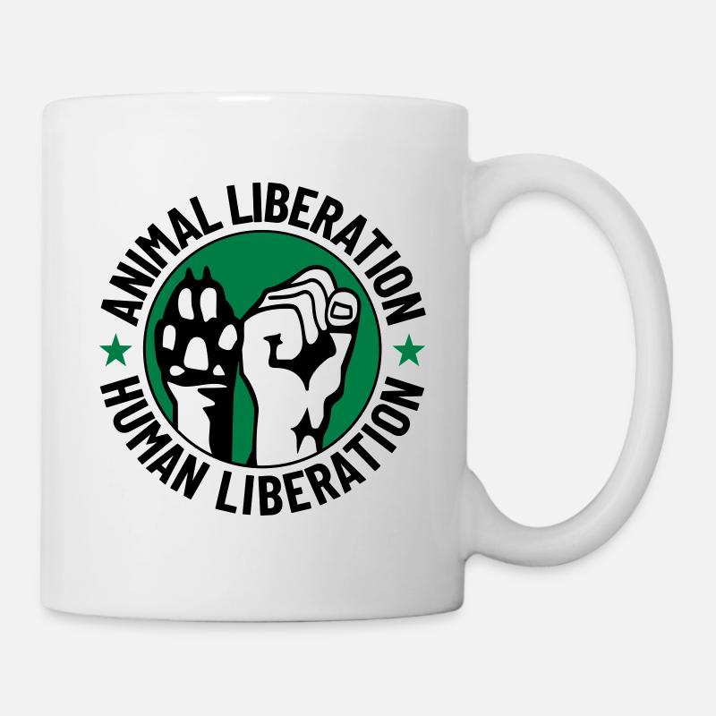 Animal Liberation Human Liberation - Mug - white