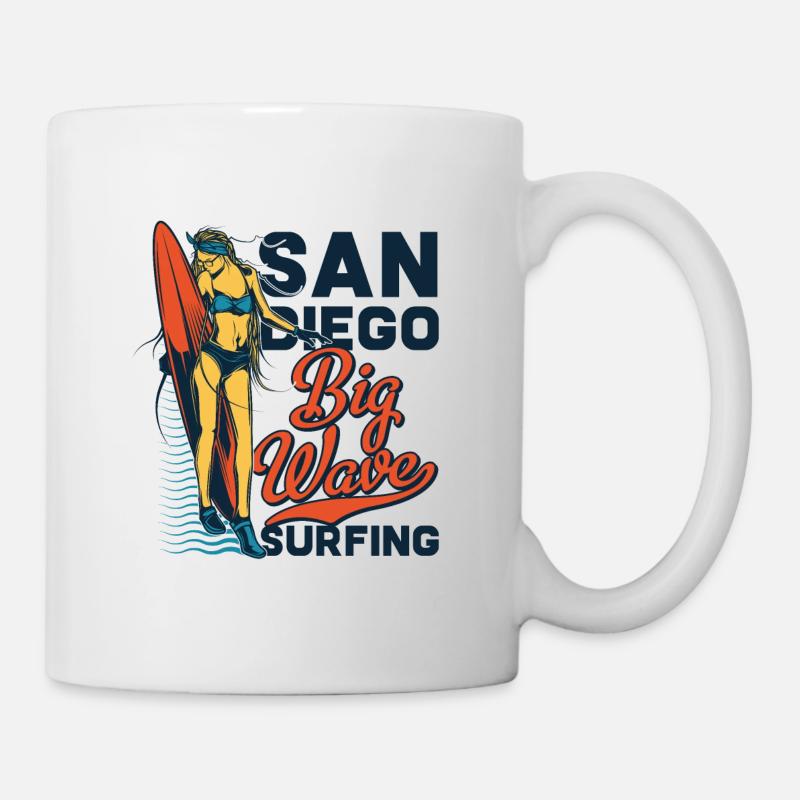 BIG WAVE - Mug - white