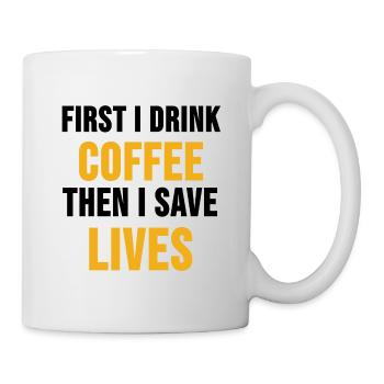 Doctor shirt doctors doctor student emergency doctor gift - Mug - white - Right