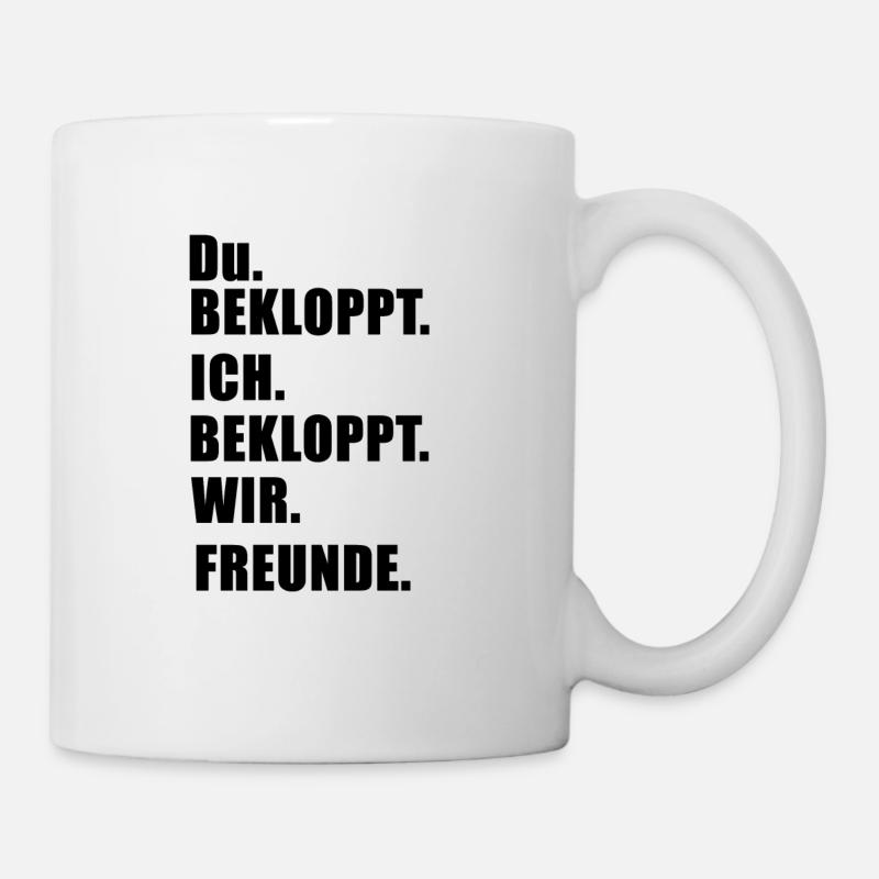 Freunde Geschenk Geschenkidee Freundschaft - Tasse - Weiß