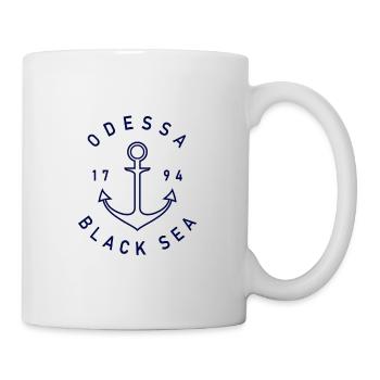 Odessa Ukraine Sea Sea Одесса Море Украина Plage - Mug blanc - blanc - Droite