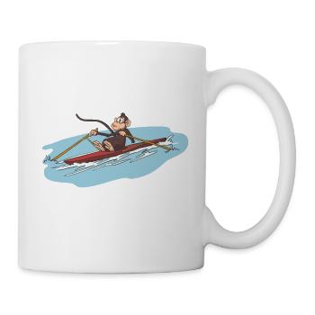 A rower monkey gift idea - Mug - white - Right