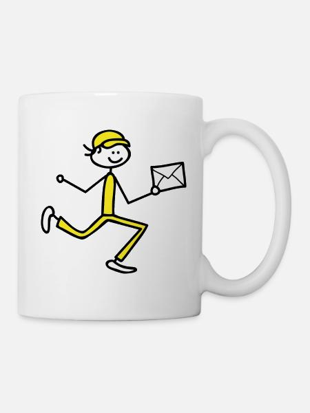 Briefträger - Tasse - Weiß