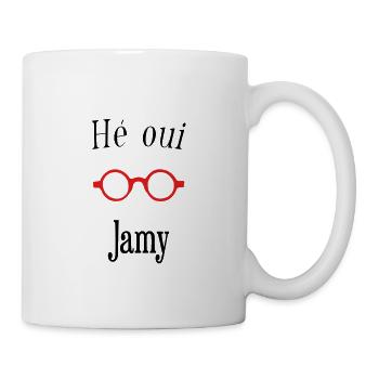Hé oui Jamy - Mug blanc - blanc - Droite