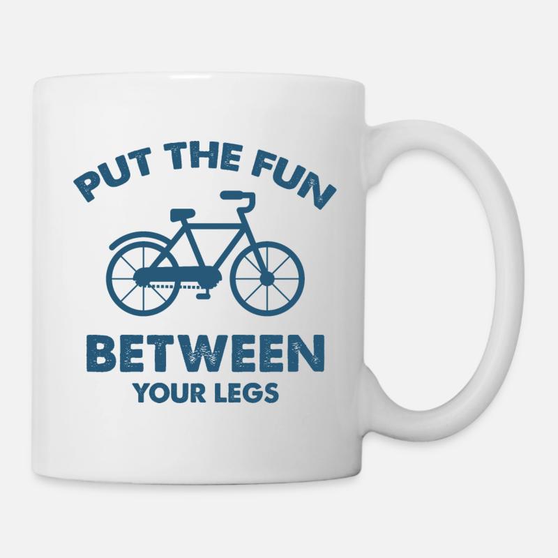 Fun sur le VTT - Mug blanc - blanc