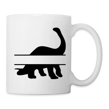 Namesdinosaurier - Tasse - Weiß - Rechts
