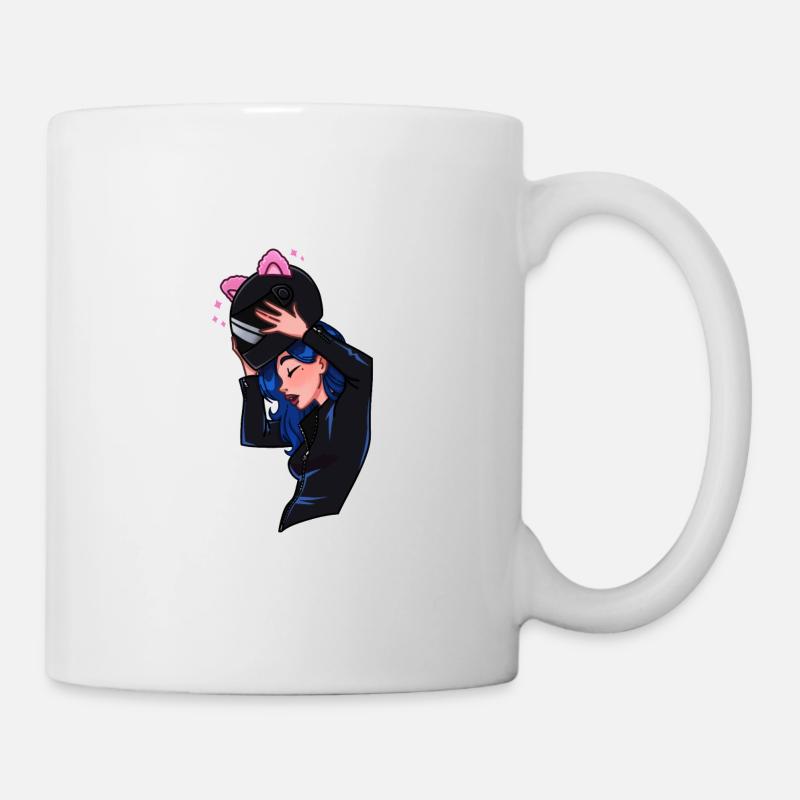 Biker von TechPrincess - Tasse - Weiß