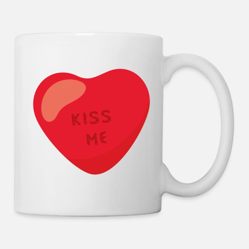 Embrasse-moi - Mug blanc - blanc