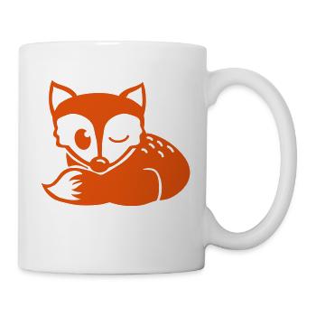 rotfuchs 2farbig - Tasse - Weiß - Rechts