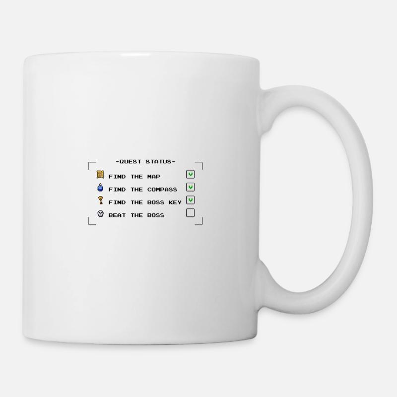 Quest Status - Tasse - Weiß