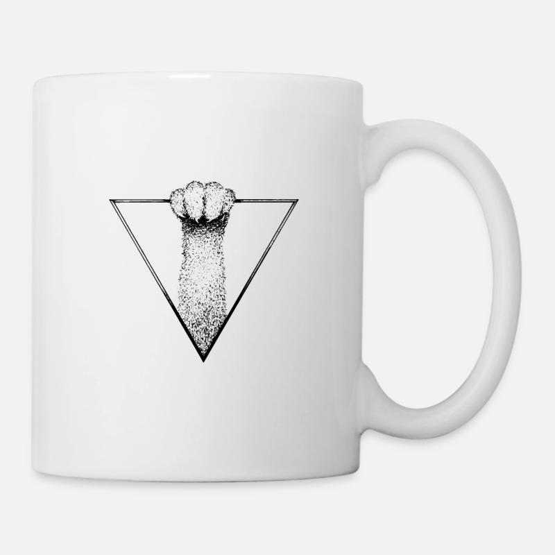 Katzenpfote - Tasse - Weiß