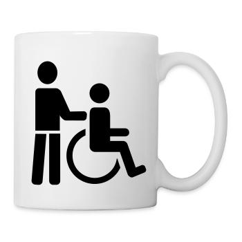 Rollstuhl - Tasse - Weiß - Rechts