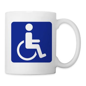 Chaise roulante - Mug blanc - blanc - Droite