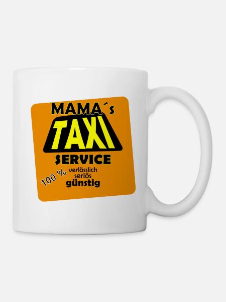 Mama Taxi immer bereit - Tasse - Weiß
