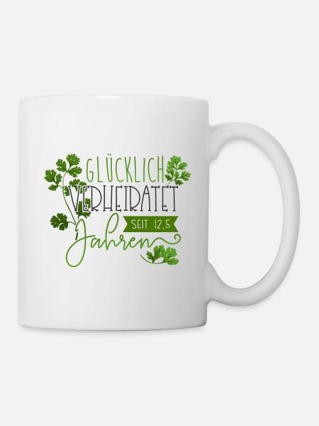 Petersilienhochzeit 3 - Tasse - Weiß