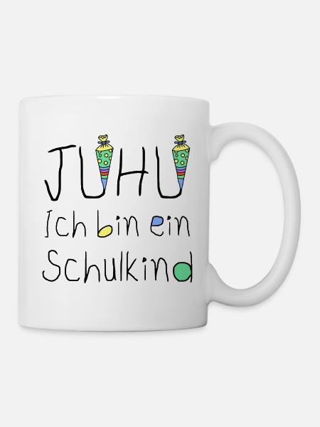 Einschulung Schulkind erste Klasse Erstklässler - Tasse - Weiß