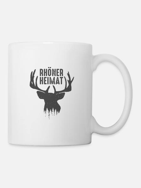 "Rhön Hirsch" - Tasse - Weiß