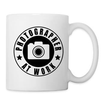 Photographer at work - Mug - white - Right