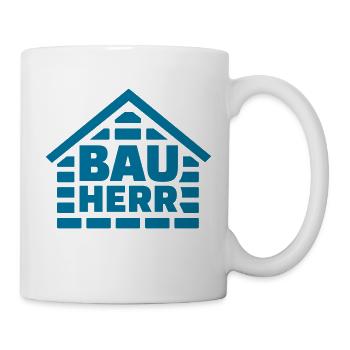 Bauherr - Tasse - Weiß - Rechts