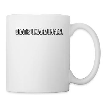 GRATIS UMARMUNGEN - Tasse - Weiß - Rechts
