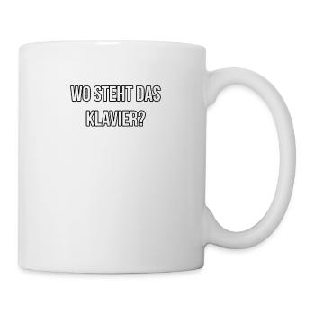 Wo steht das Klavier - Tasse - Weiß - Rechts