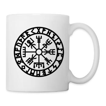 Vegvisir Compass Rune Vikings - Mug - white - Right
