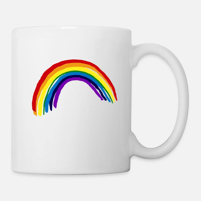 LGBT Rainbow Rainbow Gay Pride CSD - Mug - white