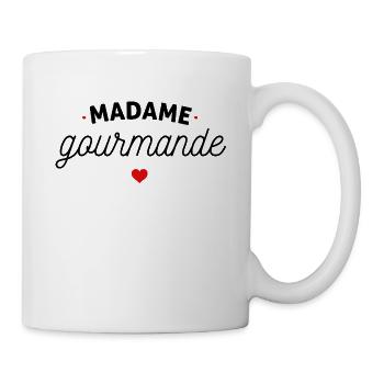 Madame gourmande - Mug blanc - blanc - Droite