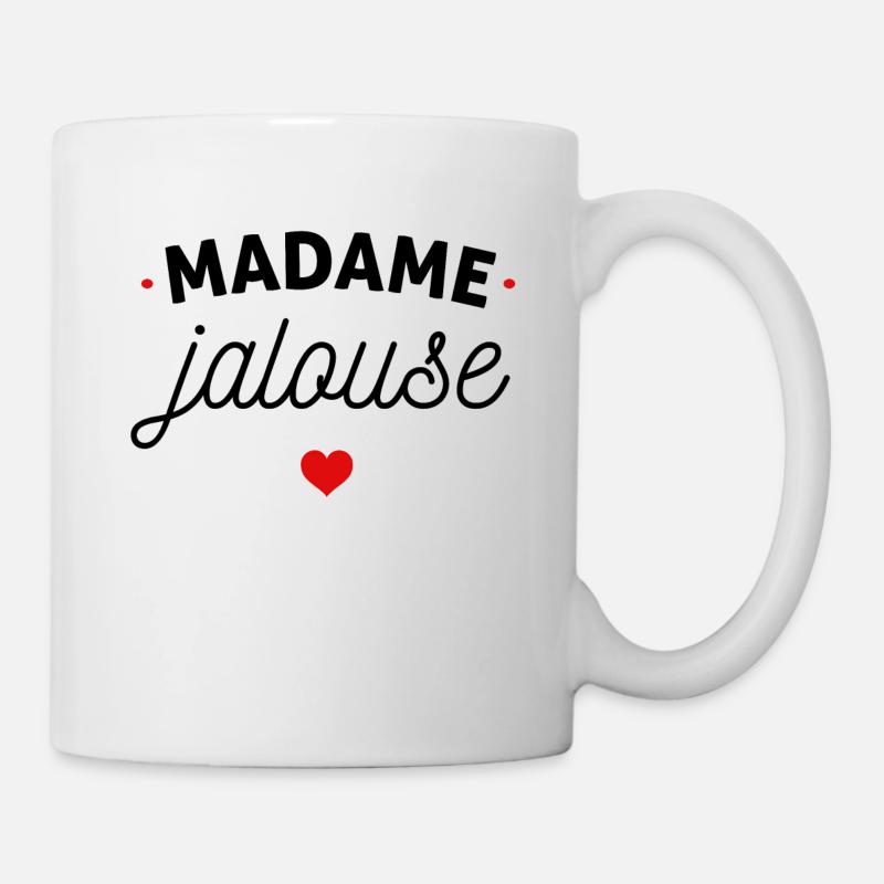 Madame jalouse - Mug blanc - blanc