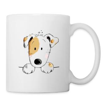 Sweet Jack Russell dog cartoon - Mug - white - Right