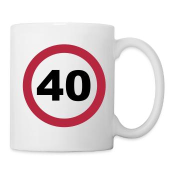 40 Anniversaire - Mug blanc - blanc - Droite