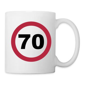 70 Geburtstag - Tasse - Weiß - Rechts
