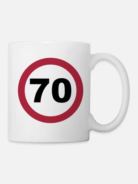 70 Geburtstag - Tasse - Weiß
