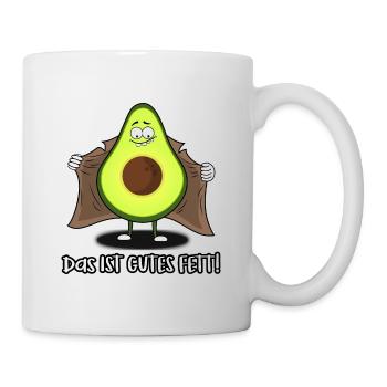 Avocado Das ist gutes Fett - Tasse - Weiß - Rechts