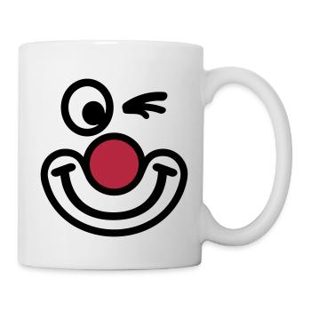 Clown - Tasse - Weiß - Rechts