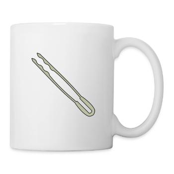 Barbecue tongs - Mug - white - Right