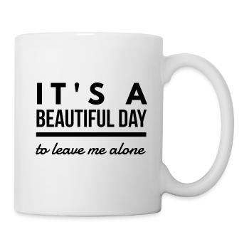 Funny saying Black humor Mean provocative - Mug - white - Right