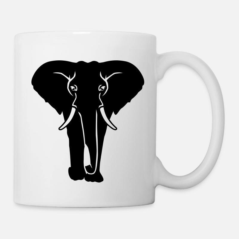 Elephant - Mug blanc - blanc