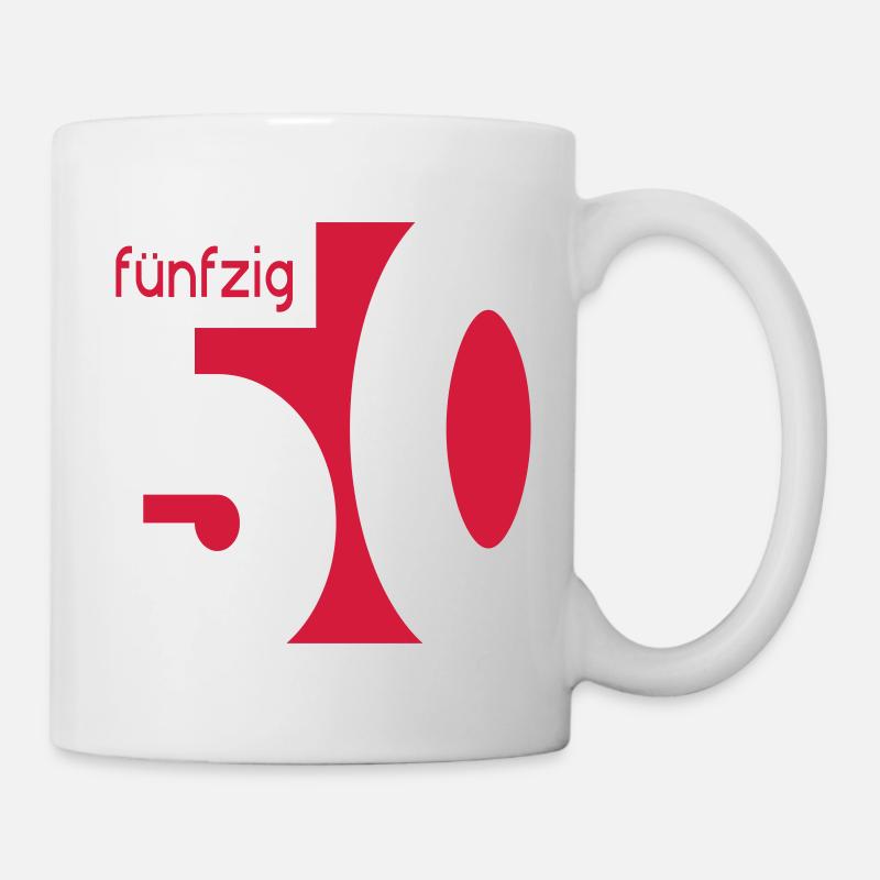50. Geburtstag - Tasse - Weiß