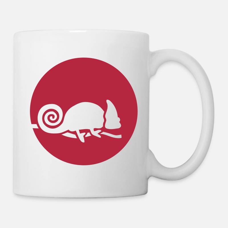 Caméléon - Mug blanc - blanc