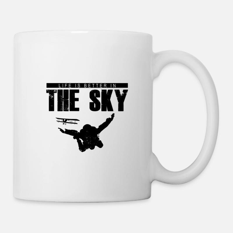 Skydiving - Tasse - Weiß