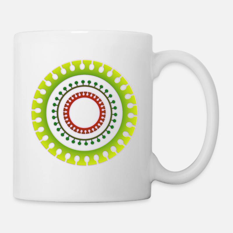 symbol goa psy tattoo tribal - Tasse - Weiß