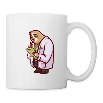 Paresseux médecin ou médecins cadeau - Mug blanc - blanc - Droite