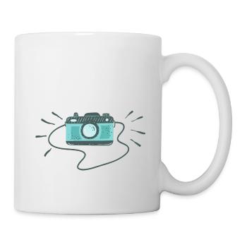 Caméra Cam Appareil photo cadeau de photographe - Mug blanc - blanc - Droite