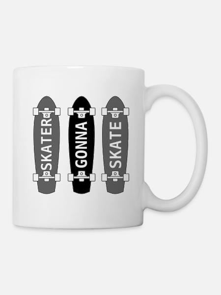 Patinage gonna Skate - Mug blanc - blanc