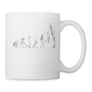 Bouldering climbing climbing - Mug - white - Right