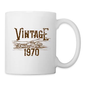 Vintage 1970 Geschenk - Tasse - Weiß - Rechts