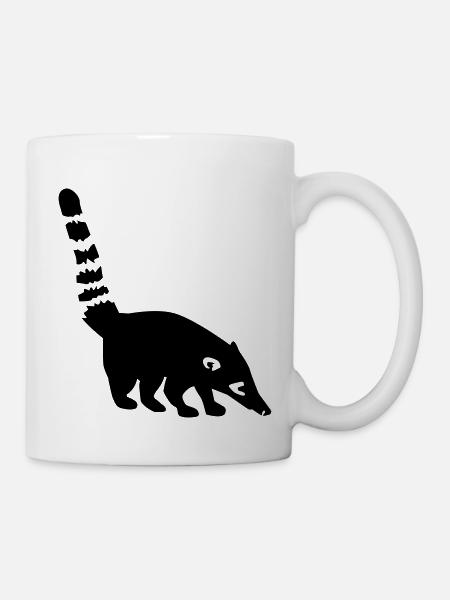 Nasenbär - Tasse - Weiß