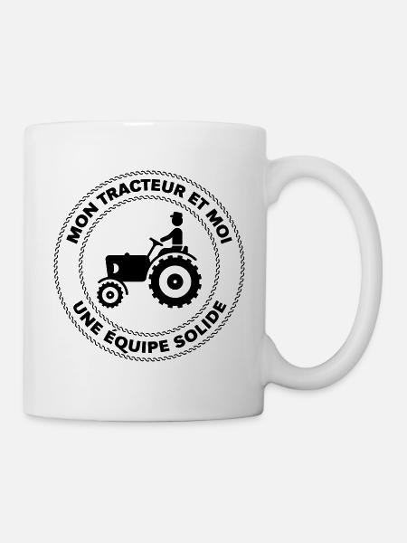 Mon Tracteur Et Moi – Une Équipe Solide - Mug blanc - blanc